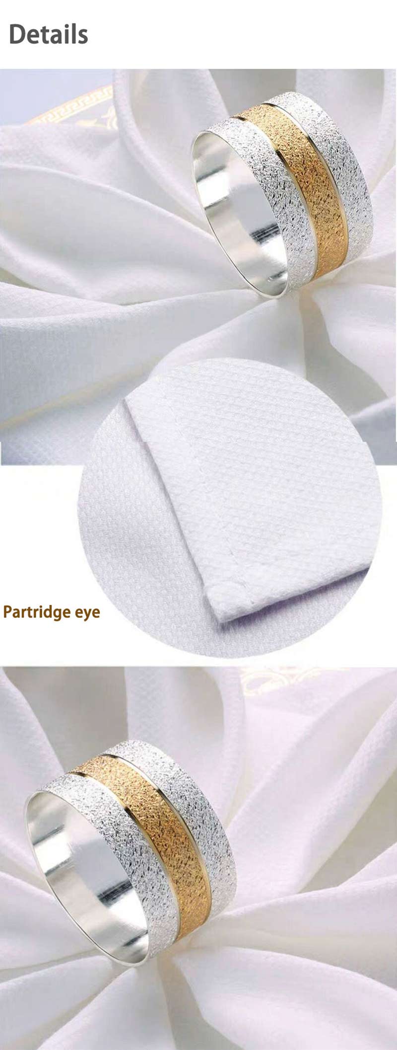 high quality plain satin 100% cotton white napkins 22x22inch for hotel use/wedding use/dinner use 7