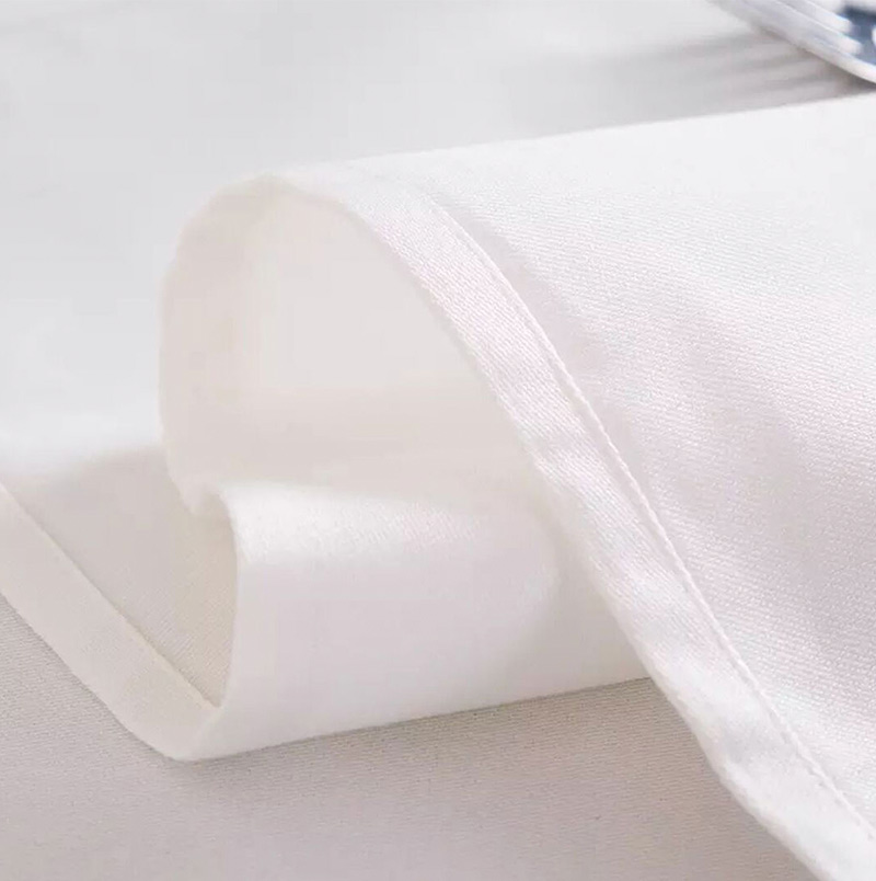round/rectangle white cotton banquet wedding linen hotel table cloth tablecloth for hotels 5